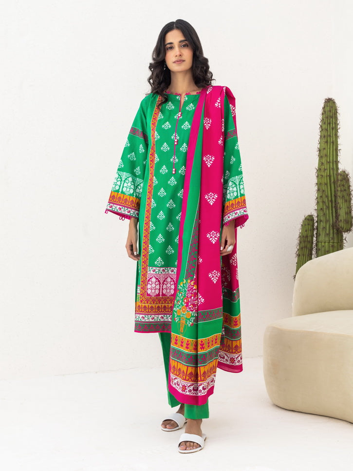 Zellbury Unstitched Printed Lawn 3 Piece Suit WUS23X30250