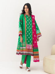 Zellbury Unstitched Printed Lawn 3 Piece Suit WUS23X30250