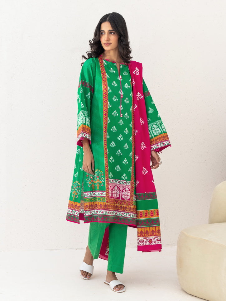 Zellbury Unstitched Printed Lawn 3 Piece Suit WUS23X30250