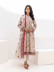 Zellbury Unstitched Printed Lawn 3 Piece Suit WUS23X30253