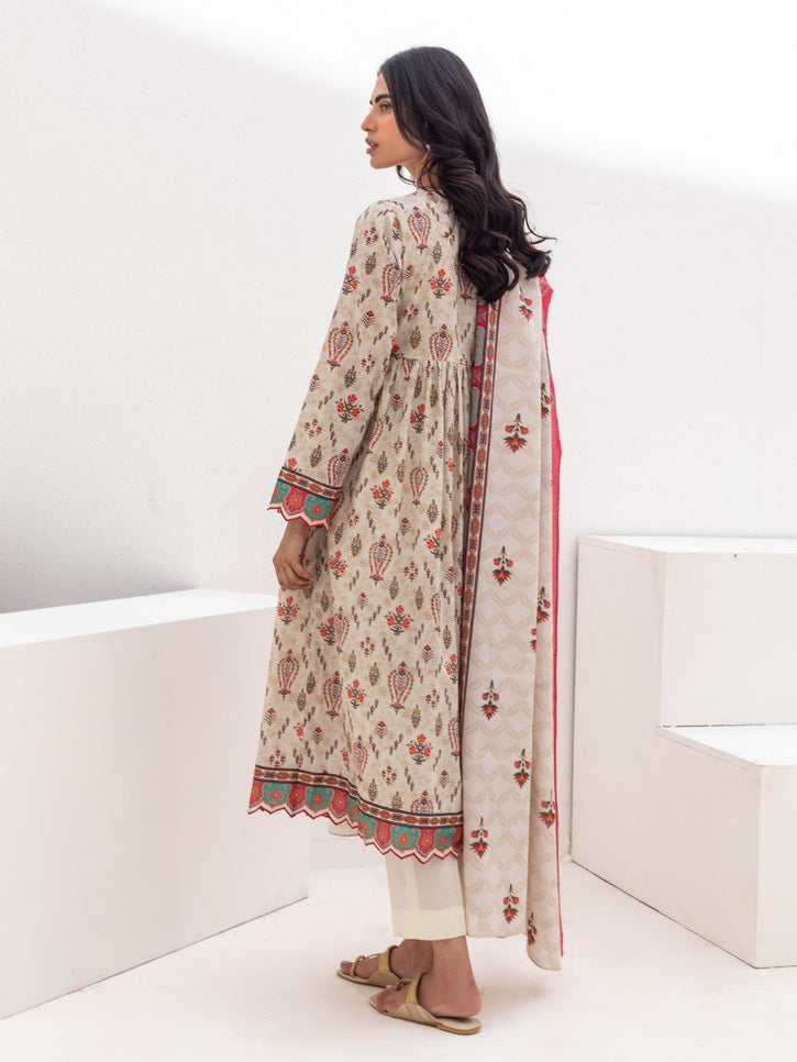 Zellbury Unstitched Printed Lawn 3 Piece Suit WUS23X30253