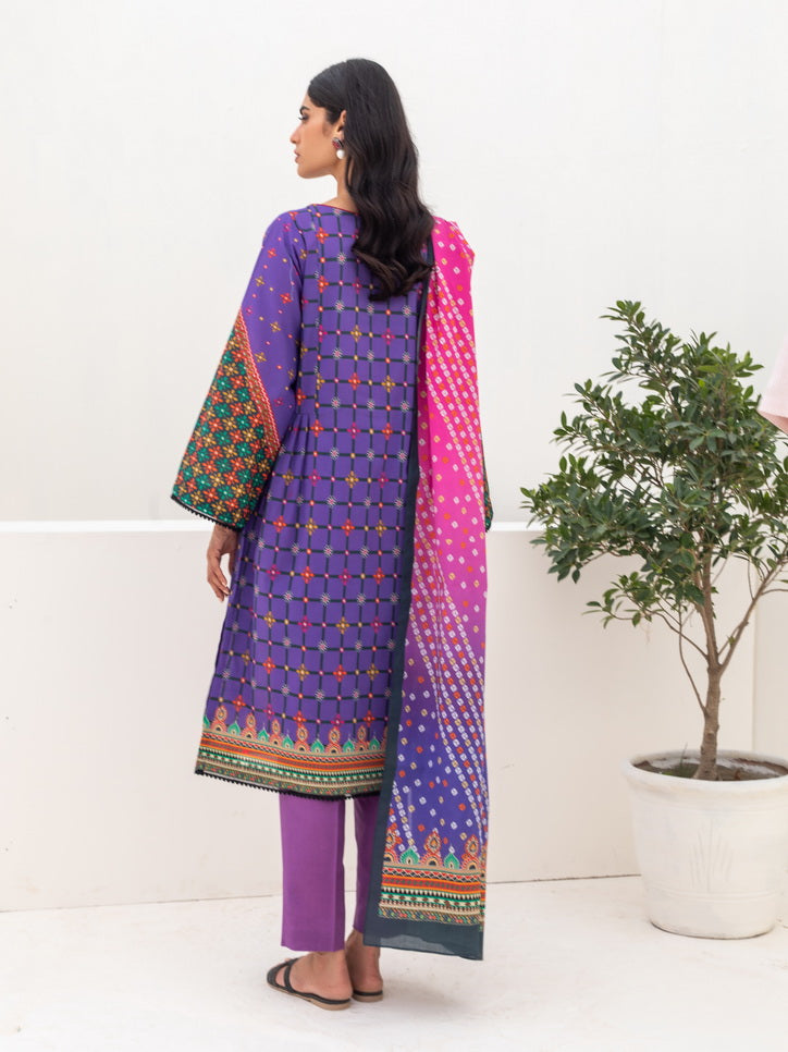 Zellbury Unstitched Printed Lawn 3 Piece Suit WUS23X30256