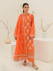 Zellbury Unstitched Printed Lawn 3 Piece Suit WUS23X30555