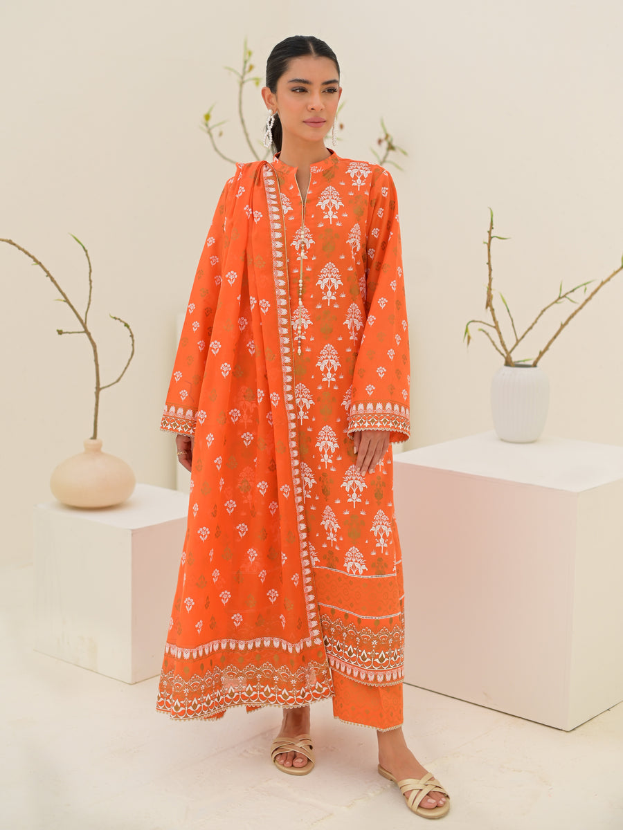 Zellbury Unstitched Printed Lawn 3 Piece Suit WUS23X30555