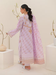 Zellbury Unstitched Printed Lawn 3 Piece Suit WUS23X30556