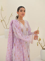 Zellbury Unstitched Printed Lawn 3 Piece Suit WUS23X30556