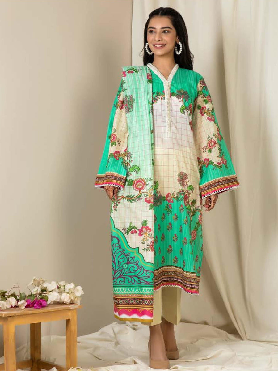 Zellbury Lawn Unstitched 3 Piece Printed Suit WUSC850 - FaisalFabrics.pk