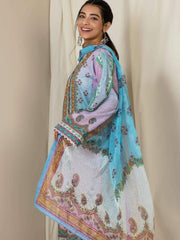 Zellbury Digital Printed & Embroidered Lawn 2Pc Suit WUSCE746 - FaisalFabrics.pk