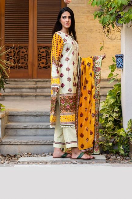 Zellbury Winter Unstitched Khaddar Embroidered 2PC Suit WUW21E20101 - FaisalFabrics.pk