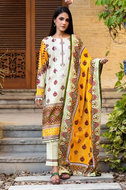 Zellbury Winter Unstitched Khaddar Embroidered 2PC Suit WUW21E20101 - FaisalFabrics.pk