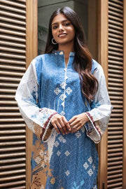 Zellbury Winter Unstitched Khaddar Printed 1PC Shirt WUW21X10092 - FaisalFabrics.pk