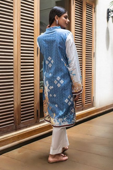 Zellbury Winter Unstitched Khaddar Printed 1PC Shirt WUW21X10092 - FaisalFabrics.pk
