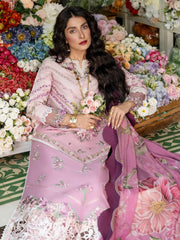 Mushq Lawana Embroidered Luxury Lawn Unstitched 3Pc Suit MSL-23-14 Walia