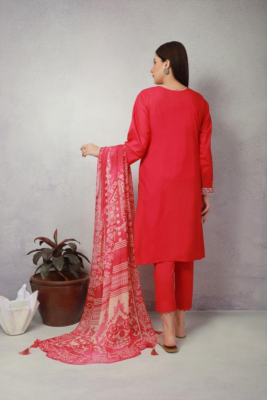 ACE Galleria Digital Embroidered Unstitched 3pc Jacquard Suit ACE 12084 - FaisalFabrics.pk