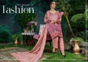 Creaze Unstitched Embroidered Stapple Linen 3Pc Suit MSV-22416