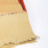 Dynasty Lux Herringbone Men's Blended Wool Shawl - Wheat