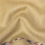 Dynasty Lux Herringbone Men's Blended Wool Shawl - Wheat