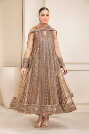 FARASHA Luxe Atelier Embroidered Luxury Net Unstitched Suit - Whisper