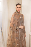 FARASHA Luxe Atelier Embroidered Luxury Net Unstitched Suit - Whisper