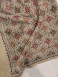 Womens Kashmiri Embroidered Shawl, Silk Thread Needlework - JAAL RK-21