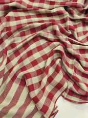 Womens Check Shawl Ultra Soft and Warm Fine Wool, Full Size RKB-C02 - FaisalFabrics.pk