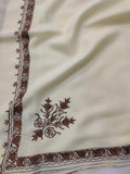Womens Pashmina Wool Shawl with Embroidery Border work RK-43