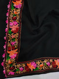 Womens Pashmina Wool Shawl with Embroidery Border work RKB-25