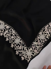 Womens Pashmina Wool Shawl with Embroidery Border work RKB-30 - FaisalFabrics.pk