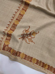 Womens Pashmina Wool Shawl with Embroidery Border work RKG-90 - FaisalFabrics.pk