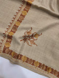 Womens Pashmina Wool Shawl with Embroidery Border work RKG-90