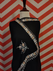 Womens Pashmina Wool Shawl with Embroidery Border work RK21-16 - FaisalFabrics.pk