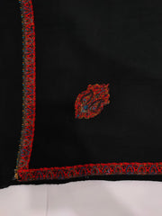 Womens Kashmiri Hand Embroidered Shawl, Border Design Work RKK-83 - FaisalFabrics.pk