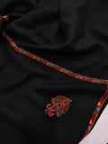 Womens Kashmiri Hand Embroidered Shawl, Border Design Work RKK-86 - FaisalFabrics.pk