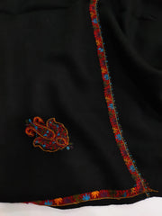 Womens Kashmiri Hand Embroidered Shawl, Border Design Work RKK-86 - FaisalFabrics.pk