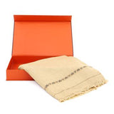 Dynasty Mens Pure Wool Super Fine Shawl Full Size - Wood - FaisalFabrics.pk