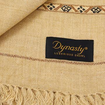 Dynasty Mens Pure Wool Super Fine Shawl Full Size - Wood - FaisalFabrics.pk
