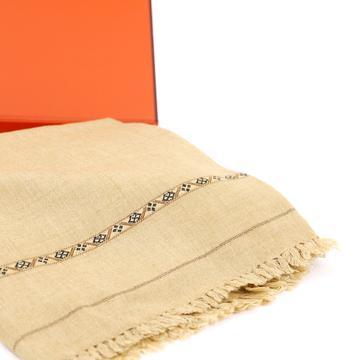 Dynasty Mens Pure Wool Super Fine Shawl Full Size - Wood - FaisalFabrics.pk