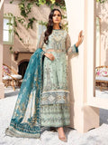 XENIA Formals Dareechay Embroidered Chiffon 3pc Suit 04-Mahtab - FaisalFabrics.pk