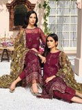 XENIA Formals Dareechay Embroidered Chiffon 3pc Suit 08-Darkoob - FaisalFabrics.pk