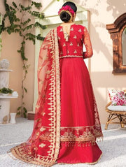 XENIA Formals Dareechay Embroidered Chiffon 3pc Suit 10-Shabkhosb - FaisalFabrics.pk