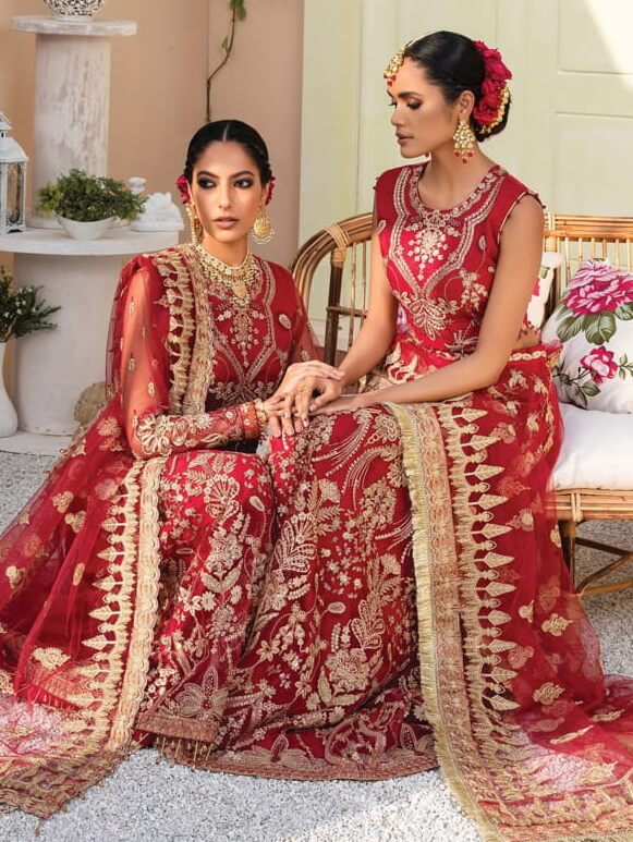 XENIA Formals Dareechay Embroidered Chiffon 3pc Suit 10-Shabkhosb - FaisalFabrics.pk