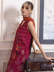 XENIA Formals Luxury Embroidered Unstitched 3Pc Suit D-05 MARINA - FaisalFabrics.pk