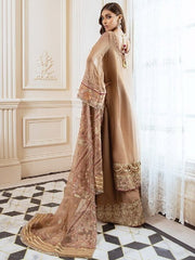 XENIA Formals Luxury Embroidered Unstitched 3Pc Suit D-06 MENNAL - FaisalFabrics.pk