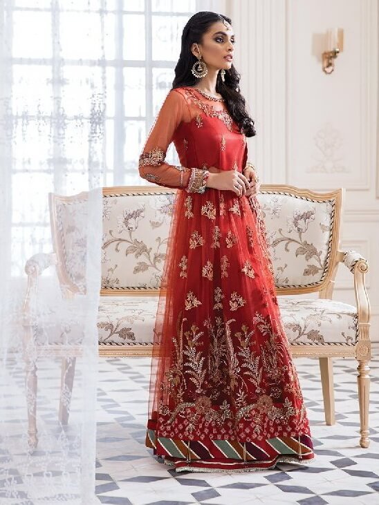 XENIA Formals Luxury Embroidered Unstitched 3Pc Suit D-09 SEEMAL - FaisalFabrics.pk