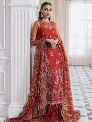XENIA Formals Luxury Embroidered Unstitched 3Pc Suit D-09 SEEMAL - FaisalFabrics.pk