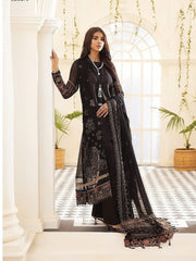 XENIA Formals Pareesia Embroidered Chiffon Unstitched 3Pc Suit 03-LILIA - FaisalFabrics.pk