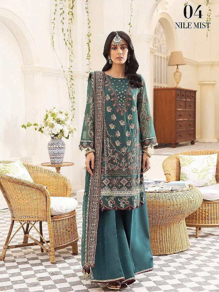 Farozaan By Xenia Formals Embroidered Lawn Suit Unstitched 3 Piece ZE24F 05 Adan - Summer Collection main image 1