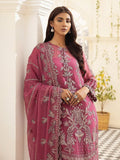 XENIA Formals Pareesia Embroidered Chiffon Unstitched 3Pc Suit 05-PEONY - FaisalFabrics.pk