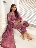 XENIA Formals Pareesia Embroidered Chiffon Unstitched 3Pc Suit 05-PEONY - FaisalFabrics.pk