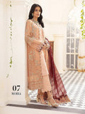 XENIA Formals Pareesia Embroidered Chiffon Unstitched 3Pc Suit 07-MOIRA